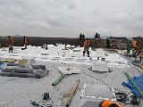 Reference Milan Beneš Klempíři a Pokrývači:  V období prosince až února 2012 provádíme rekonstrukci střechy ze střešní fólie včetně tepelné izolace a pokládky spádových polystyrénových klínů. Součásti prací je také montáž purpanelů na ocelové šikmé konstrukci.